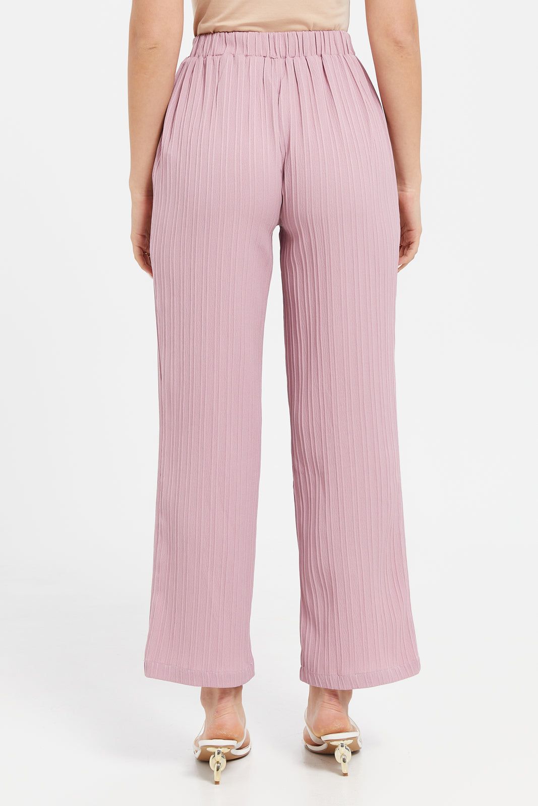 Women Pink Wide Leg Trousers sold by Redtag product image thumbnail 3