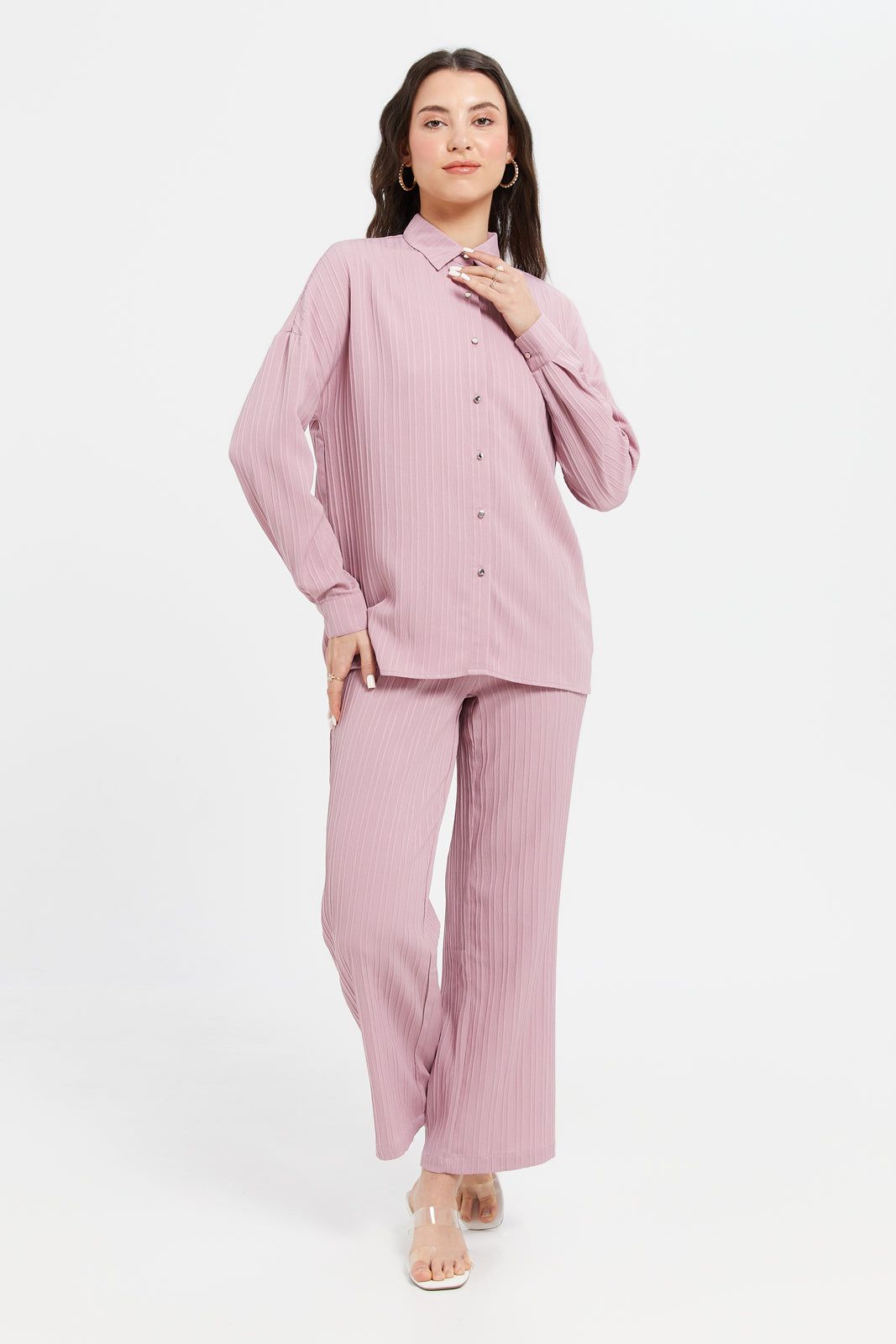 Women Pink Wide Leg Trousers sold by Redtag product image thumbnail 2