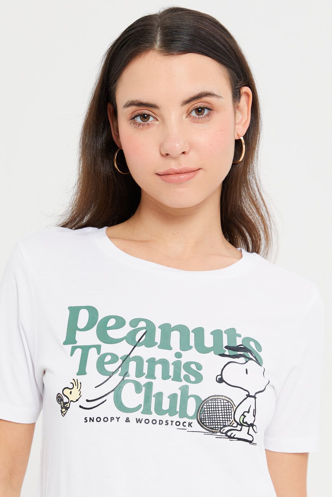 Women White Peanuts Printed T-Shirt sold by Redtag product image thumbnail 4