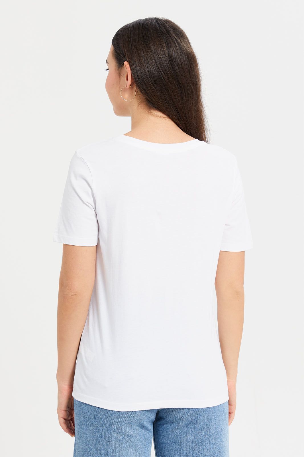 Women White Peanuts Printed T-Shirt sold by Redtag product image thumbnail 3
