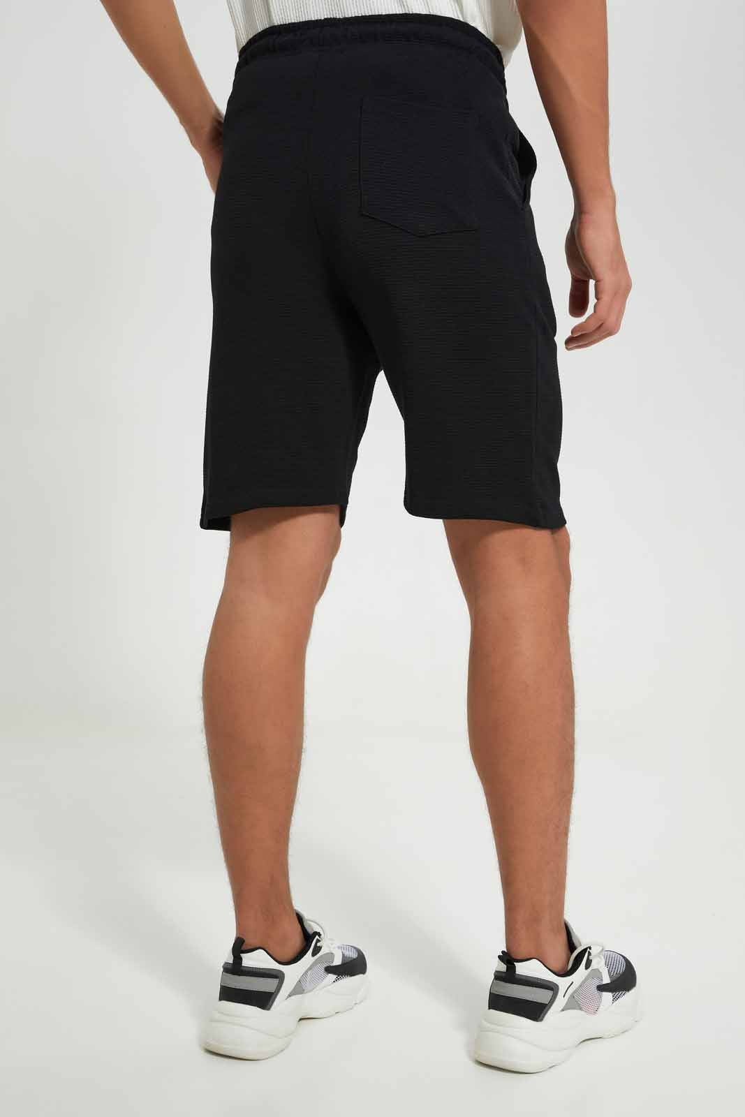 Black Lounge Short For Men sold by Redtag product image thumbnail 3