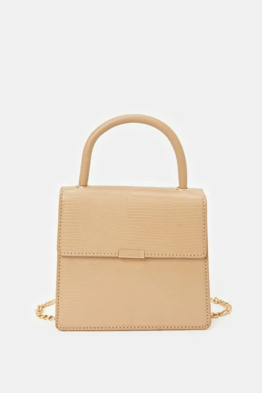 Women Beige Cross Body Bag sold by Redtag