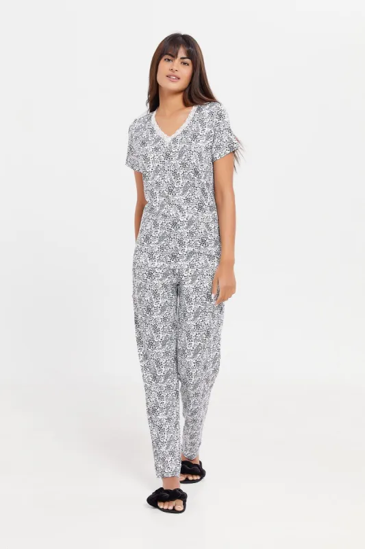 Women Assorted Printed Pyjama Set (2 Piece) sold by Redtag