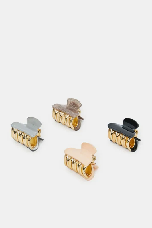Women Assorted Hair Claw (Pack of 4) sold by Redtag