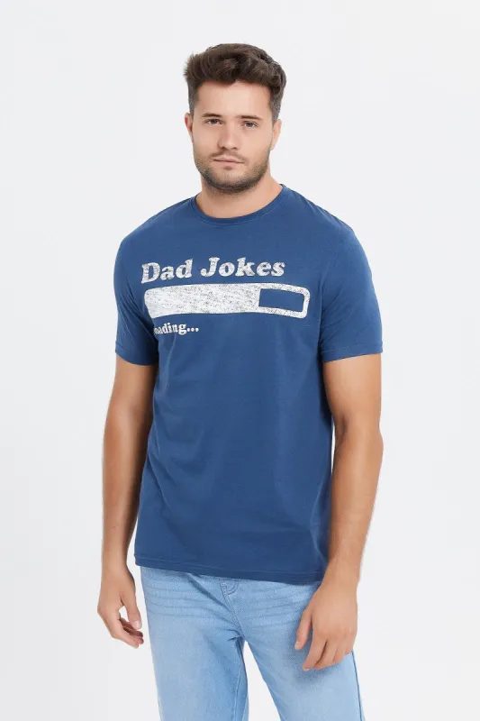 Men Blue Graphic T-Shirt sold by Redtag