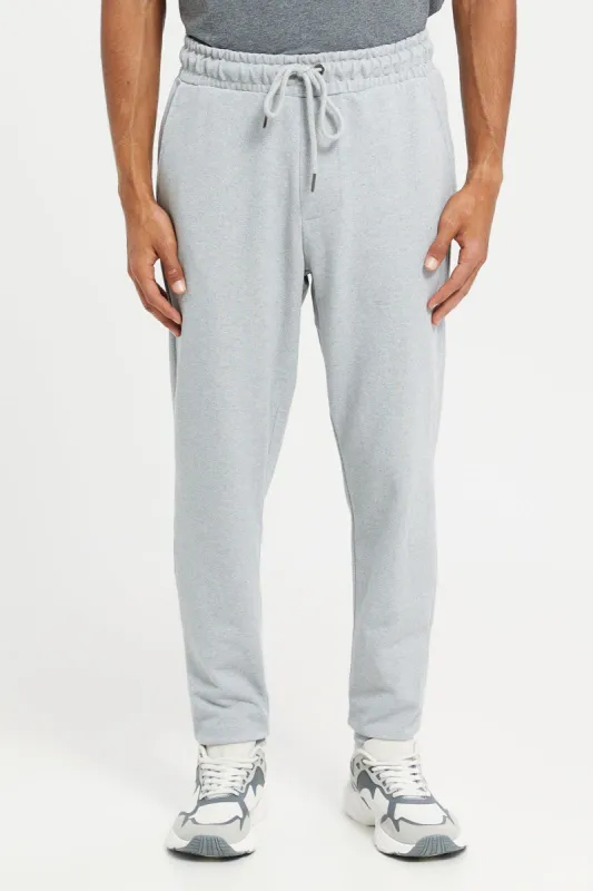 Men Grey Pique Joggers sold by Redtag