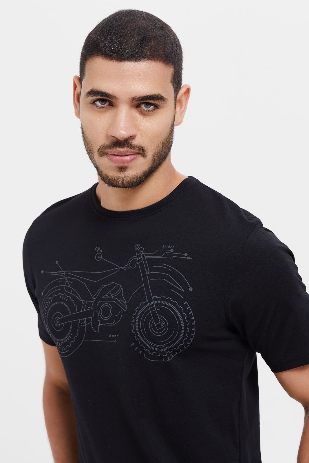 Men Black Graphic T-Shirt sold by Redtag product image thumbnail 4