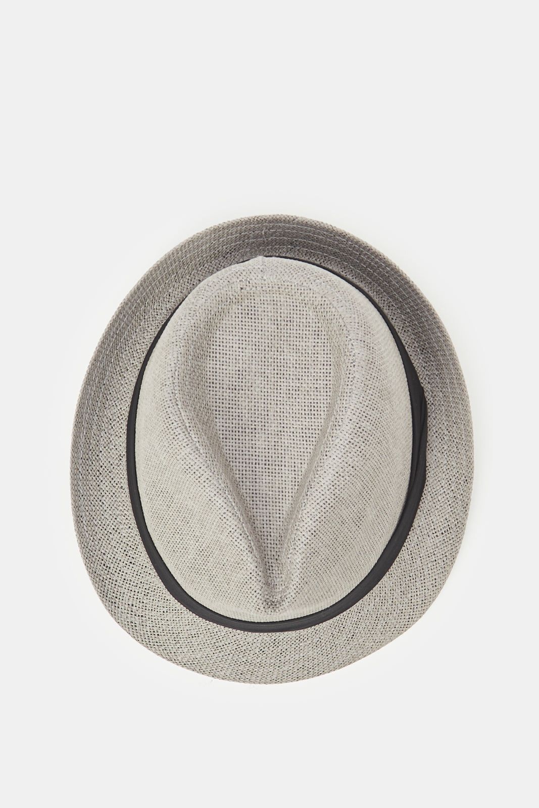 Men Charcoal Fedora Hats With Band sold by Redtag product image thumbnail 3