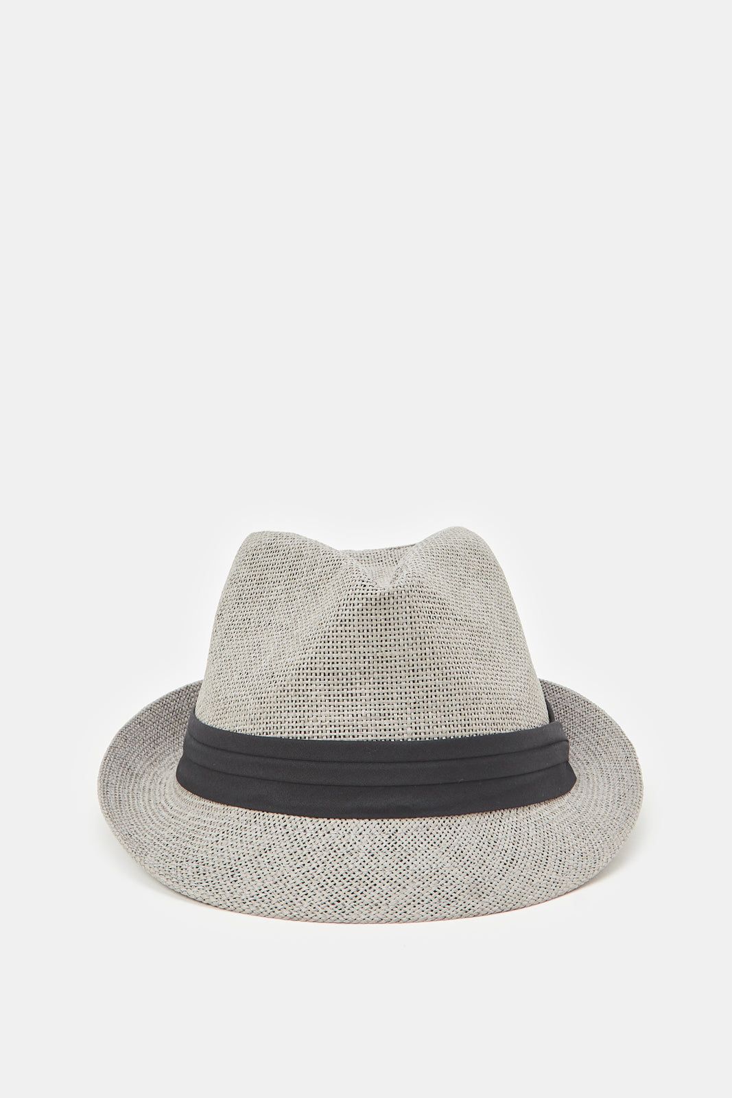 Men Charcoal Fedora Hats With Band sold by Redtag