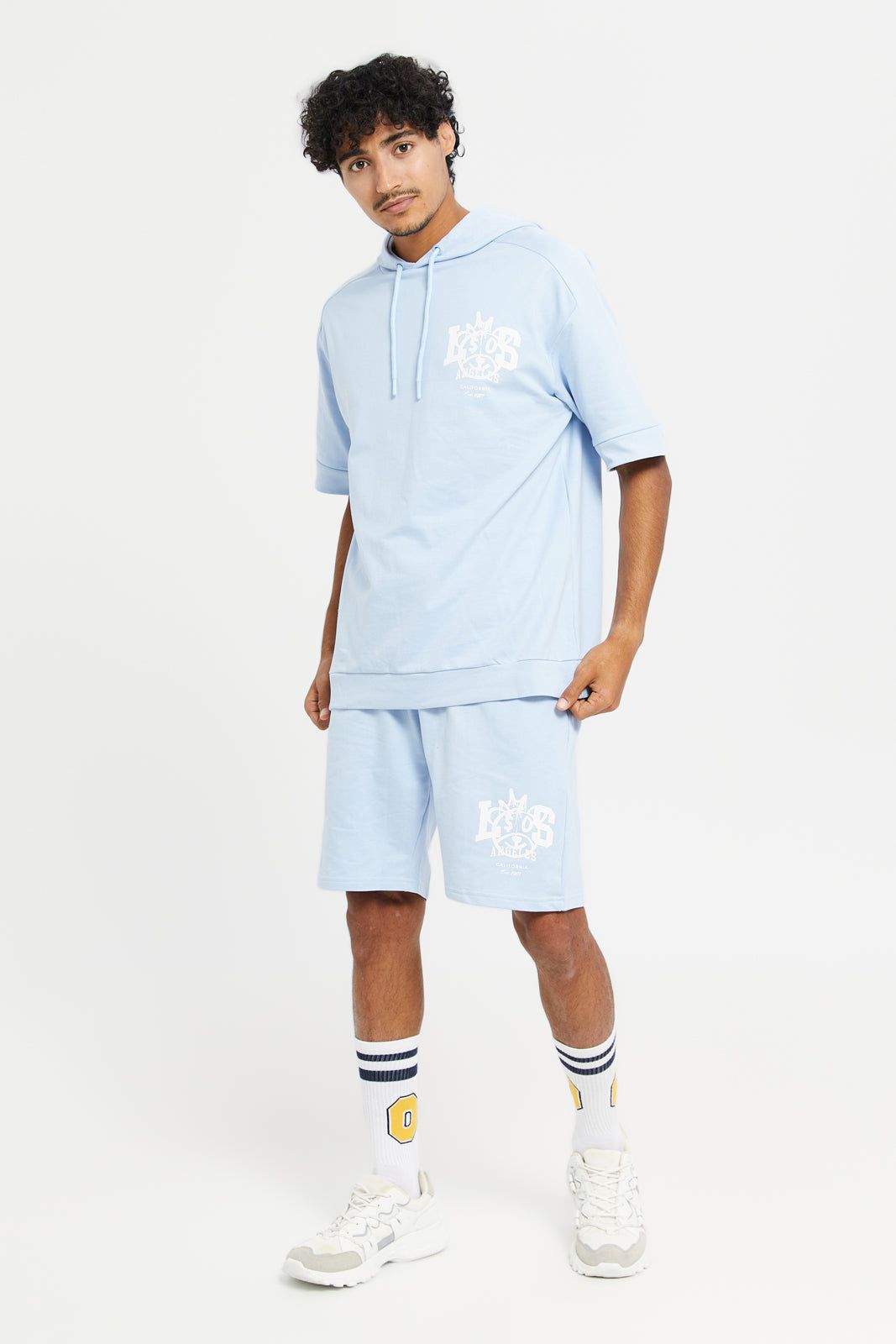 Men Blue Lounge Short sold by Redtag product image thumbnail 2