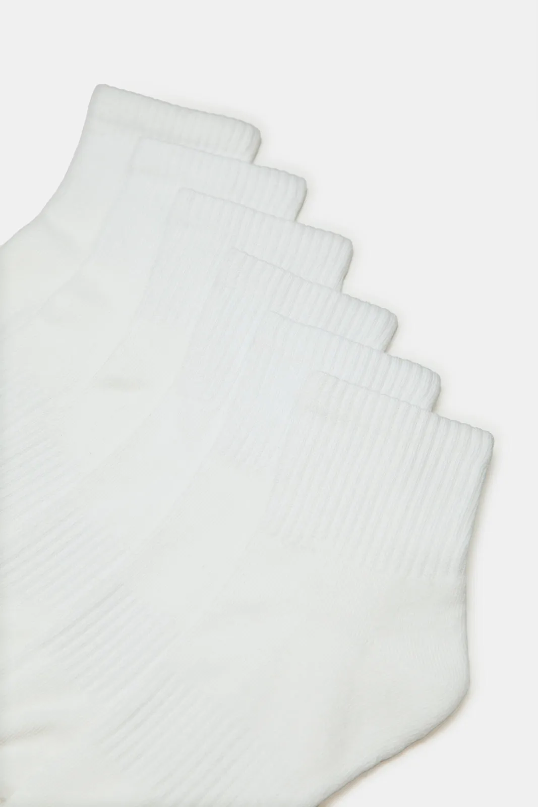 Men White Cushioned Socks (3 Pairs) sold by Redtag product image thumbnail 3