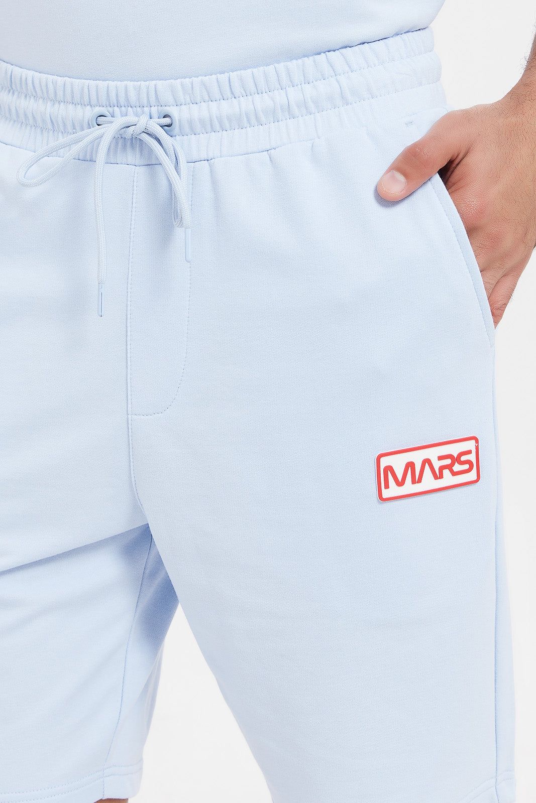 Men Blue Embroidered Lounge Short sold by Redtag product image thumbnail 4