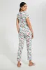 White All-Over Print Pyjama Set (2 Piece) sold by Redtag