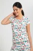 White All-Over Print Pyjama Set (2 Piece) sold by Redtag