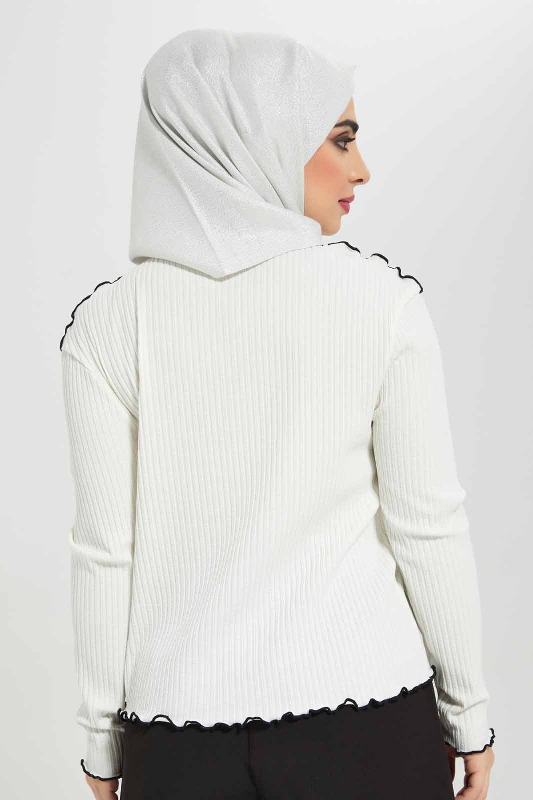 Women Ivory Ribbed Top sold by Redtag product image thumbnail 4