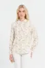 Women Beige Printed Collared Shirt Blouse sold by Redtag