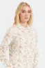 Women Beige Printed Collared Shirt Blouse sold by Redtag