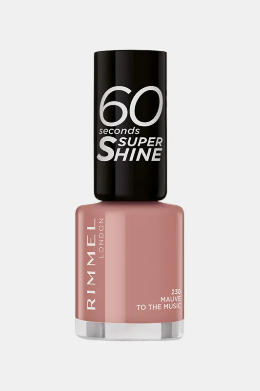 Rimmel 60 Seconds Super Shine Nail Polish - 230 Mauve To The Music sold by Redtag