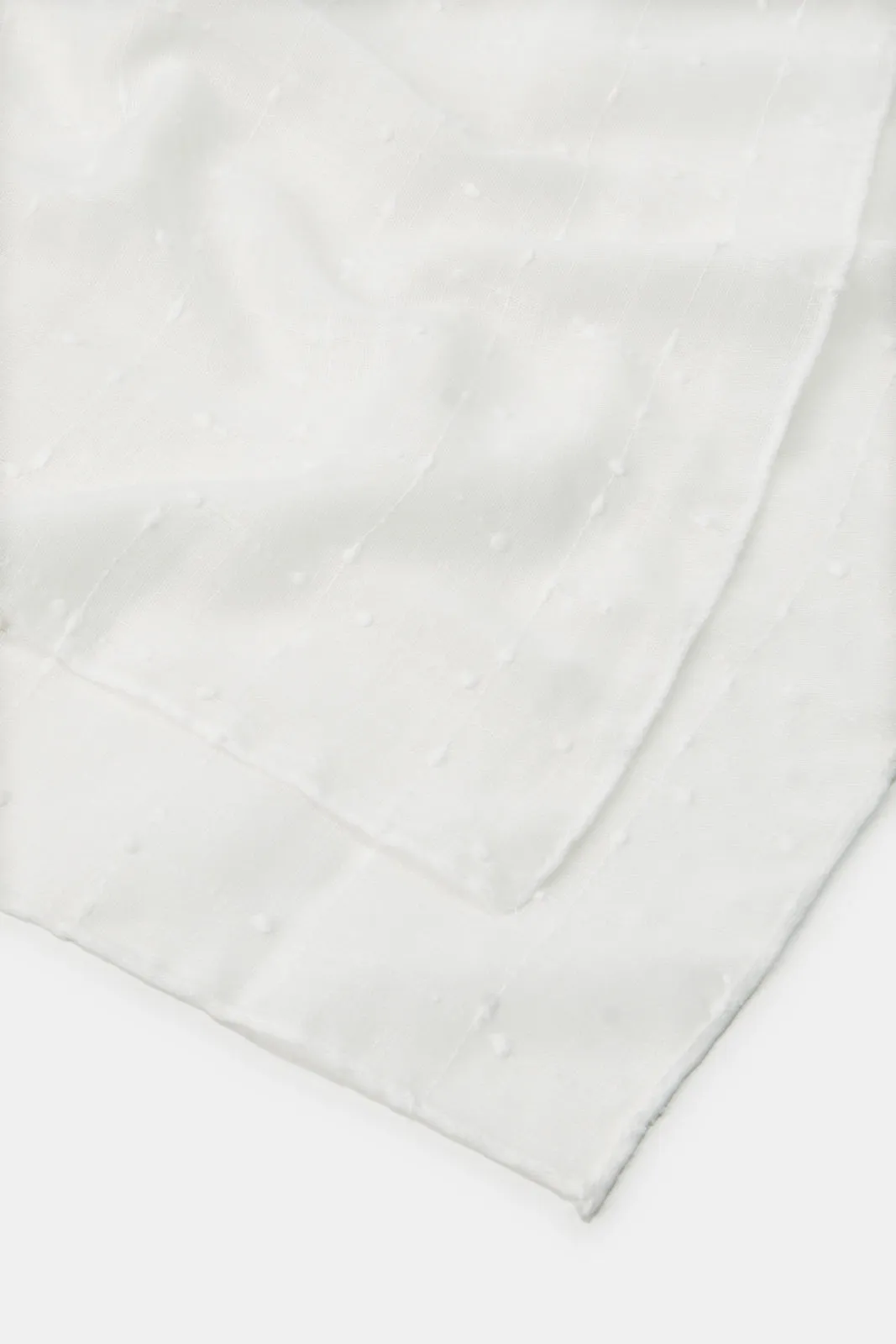 Women White Textured Scarf sold by Redtag product image thumbnail 4