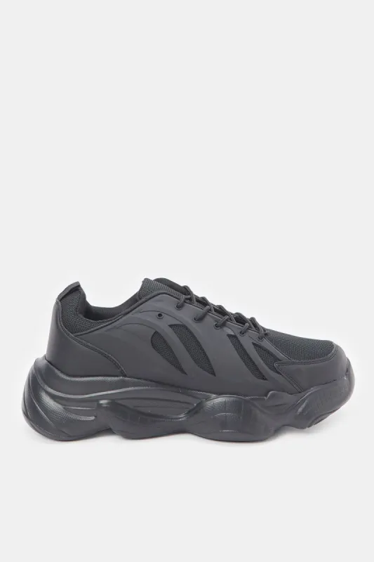 Men Black Chunky Trainers sold by Redtag