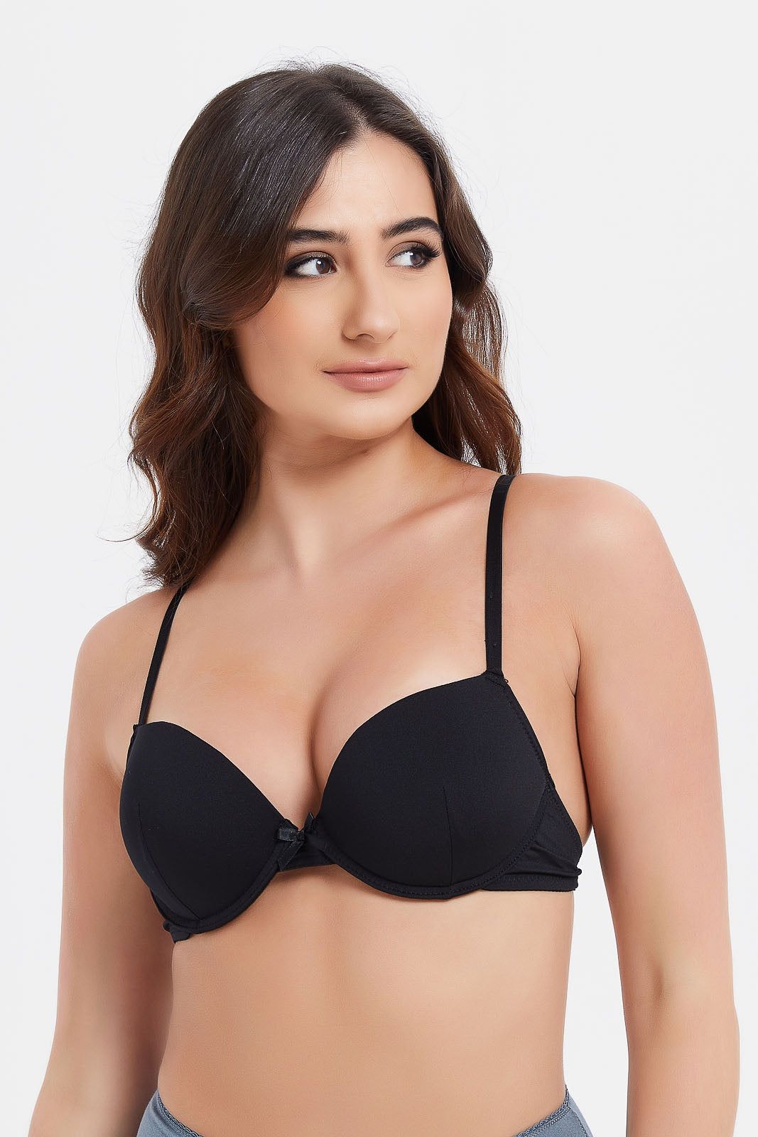 Women Black Double Push-Up Bra sold by Redtag