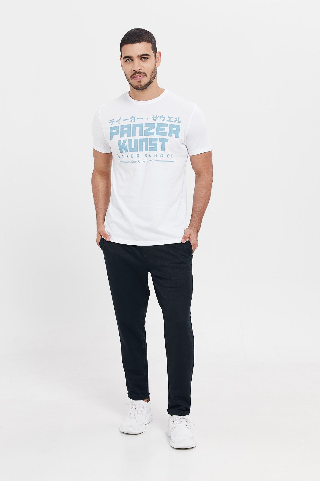Men White Graphic T-Shirt sold by Redtag product image thumbnail 2