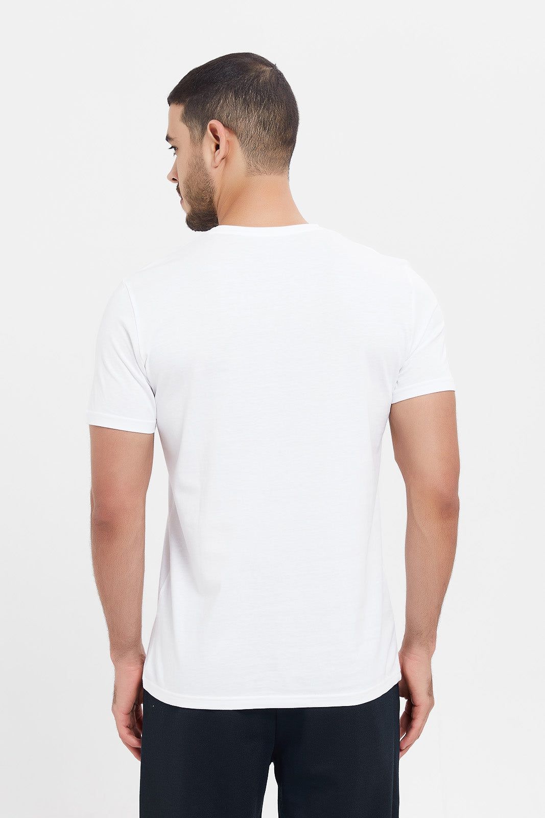 Men White Graphic T-Shirt sold by Redtag product image thumbnail 3