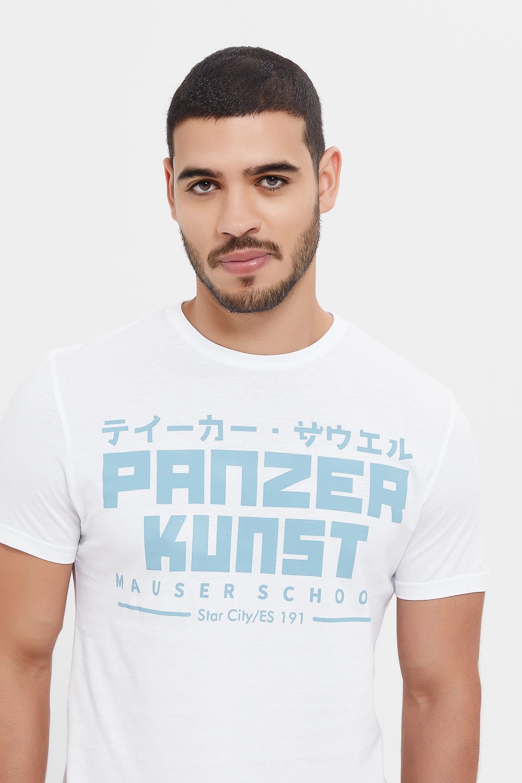 Men White Graphic T-Shirt sold by Redtag product image thumbnail 4