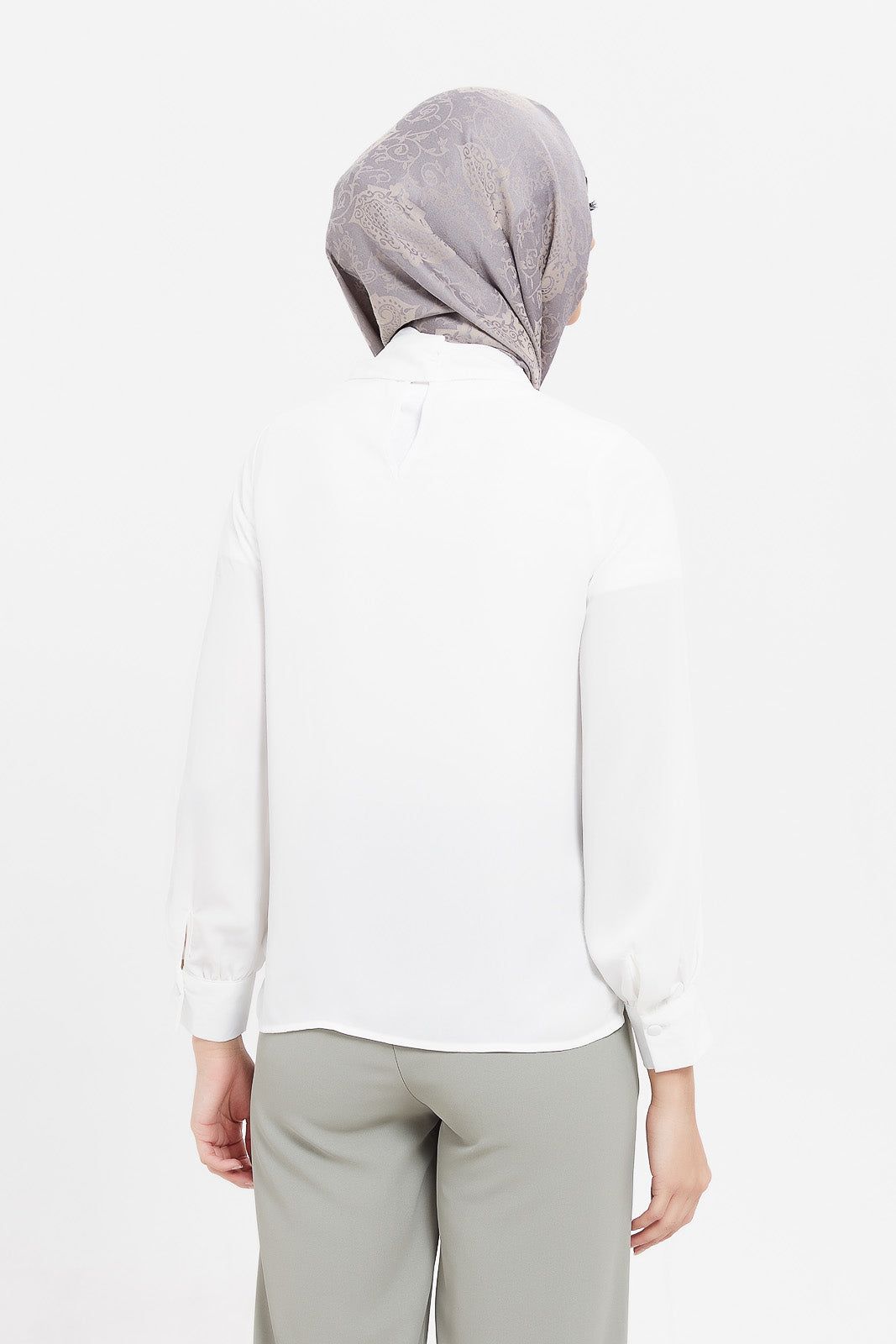 Women Ivory Neck Trim Detailed Blouse sold by Redtag product image thumbnail 3