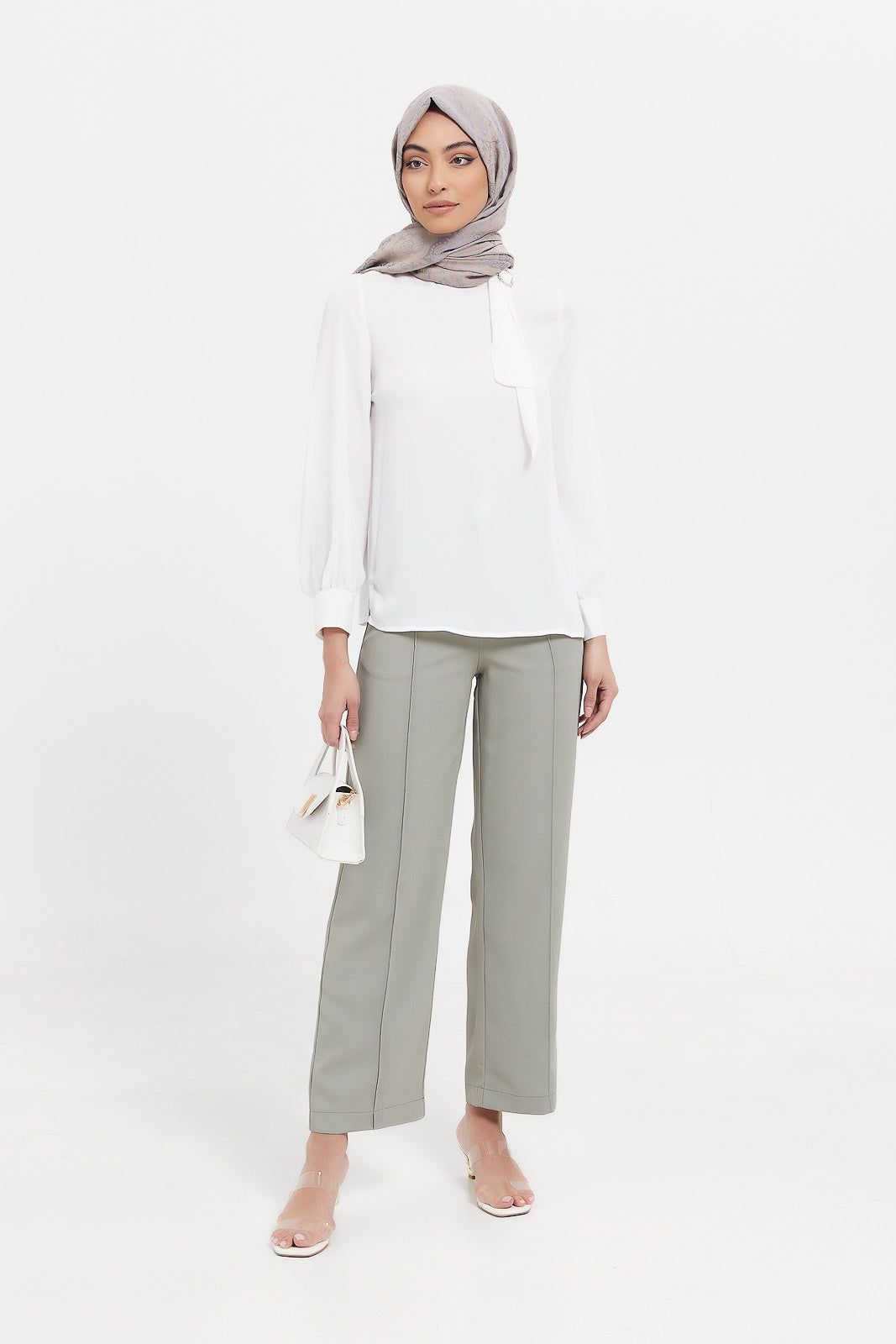 Women Ivory Neck Trim Detailed Blouse sold by Redtag product image thumbnail 2