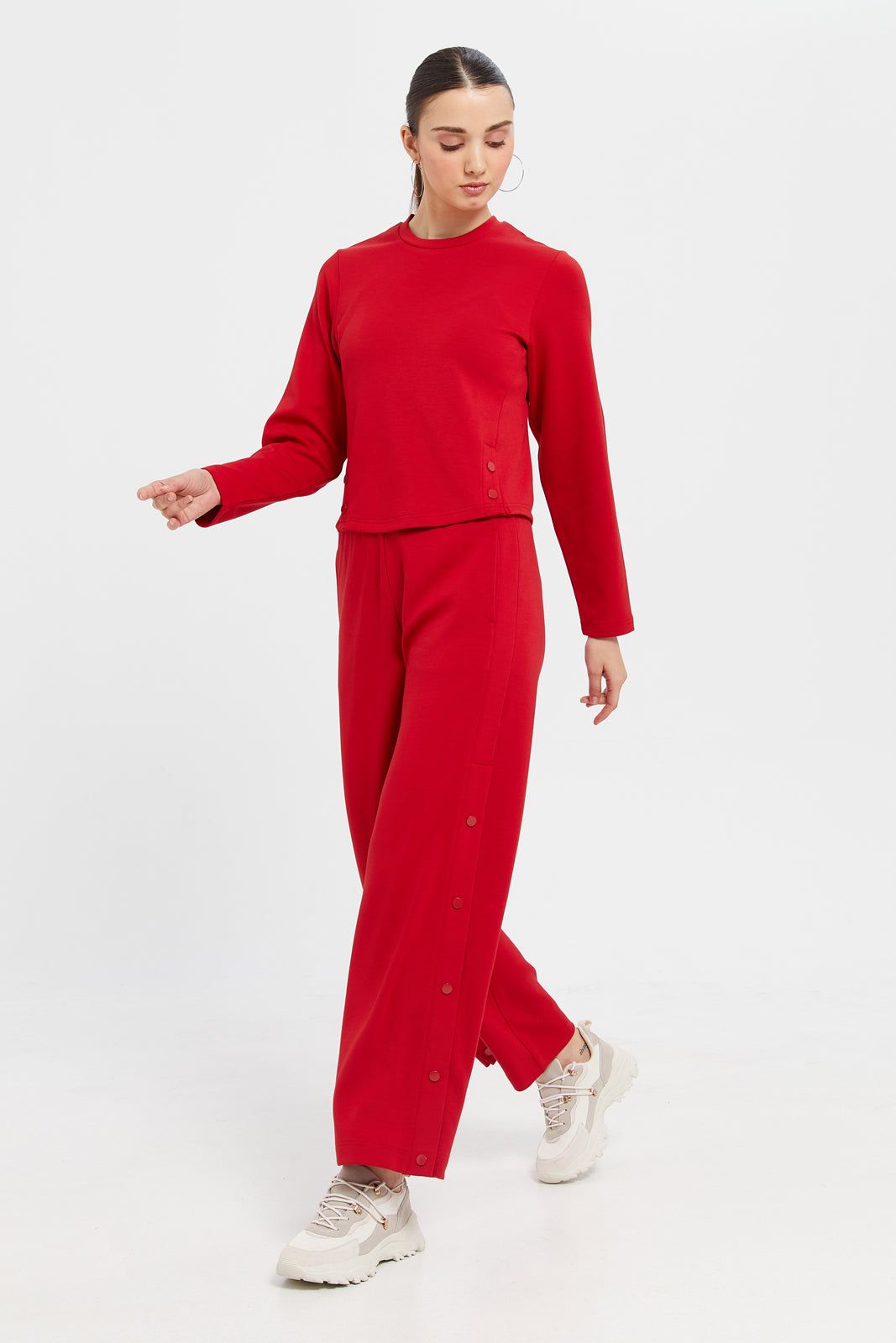 Women Red Wide Leg Trousers sold by Redtag product image thumbnail 2