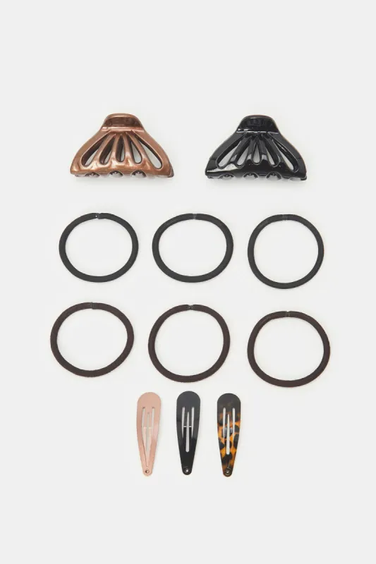 Women Assorted Hair Accessory Set (Pack of 11) sold by Redtag