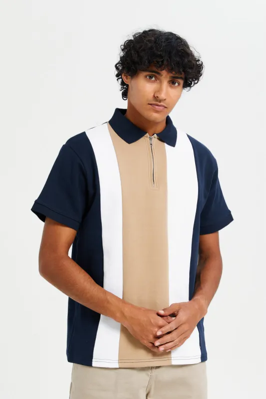 Men Assorted Jacquard Knit Polo Shirt sold by Redtag