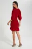 Red Textured Dress sold by Redtag