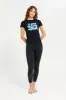 Women Black Graphic T-Shirt sold by Redtag