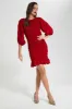 Red Textured Dress sold by Redtag