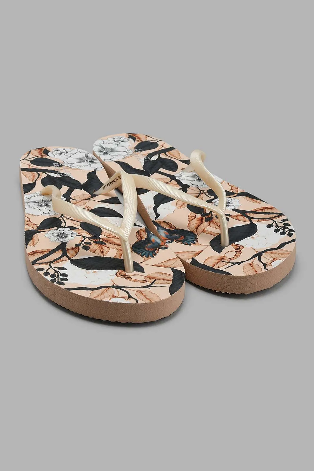 Pink Floral Flip Flop sold by Redtag