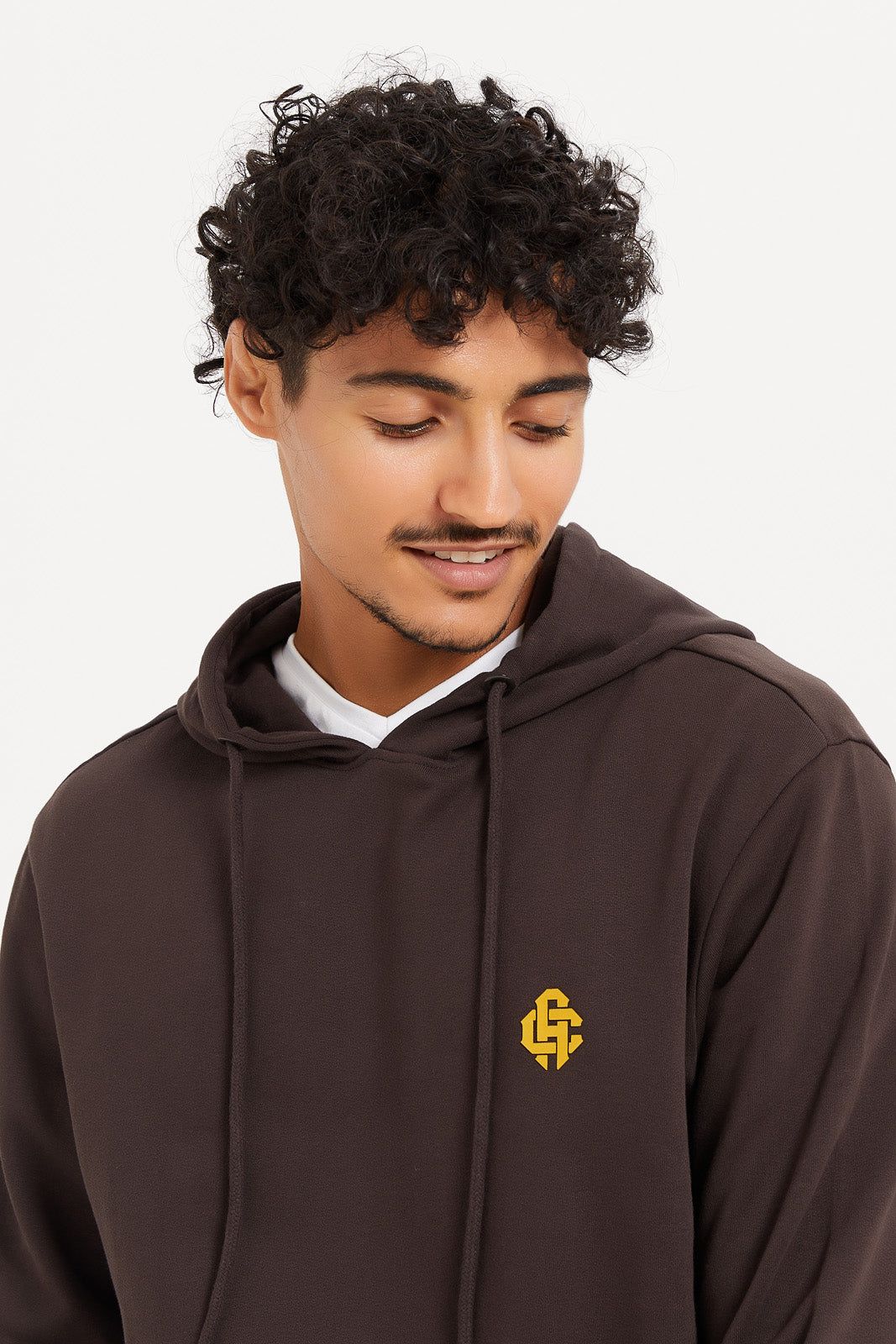 Men Brown Basic Hoodie sold by Redtag product image thumbnail 4