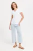 White Short Sleeve V- Neck T-Shirt sold by Redtag