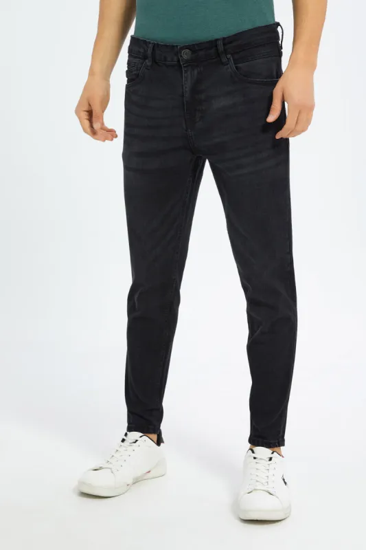 Black 5-Pocket Skinny Fit Jeans sold by Redtag
