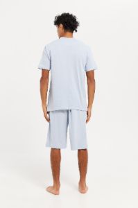 Men Blue Plain Pyjama Set (2 Piece) sold by Redtag