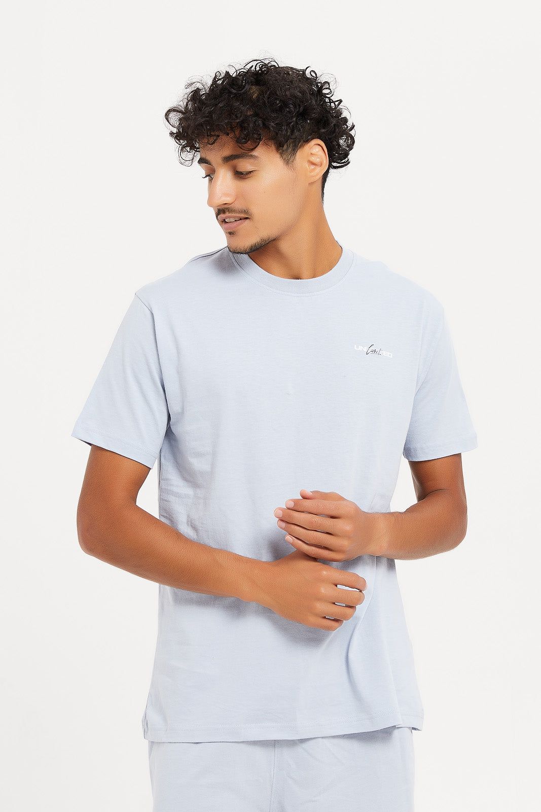 Men Blue Plain Pyjama Set (2 Piece) sold by Redtag product image thumbnail 2