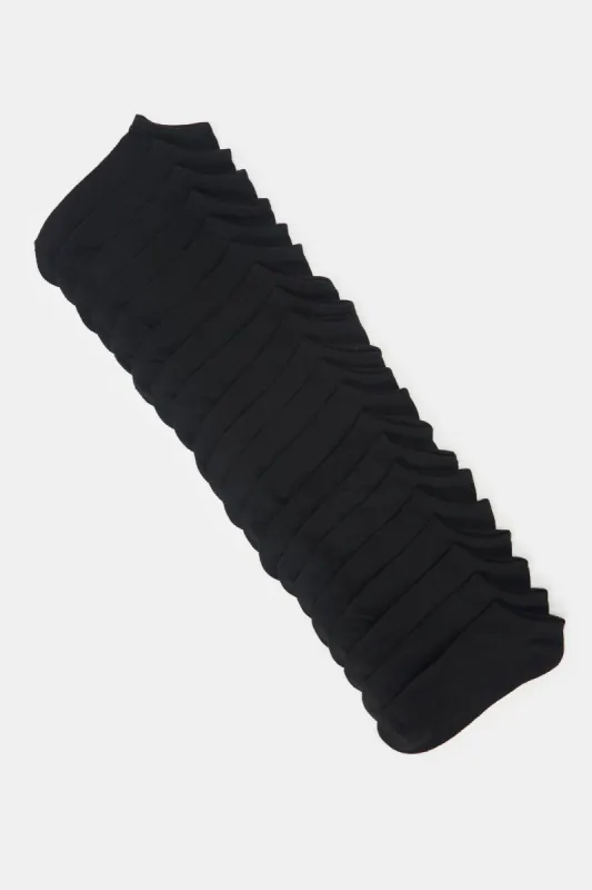 Women Black Basic Ankle Box Socks Set (10 Pairs) sold by Redtag