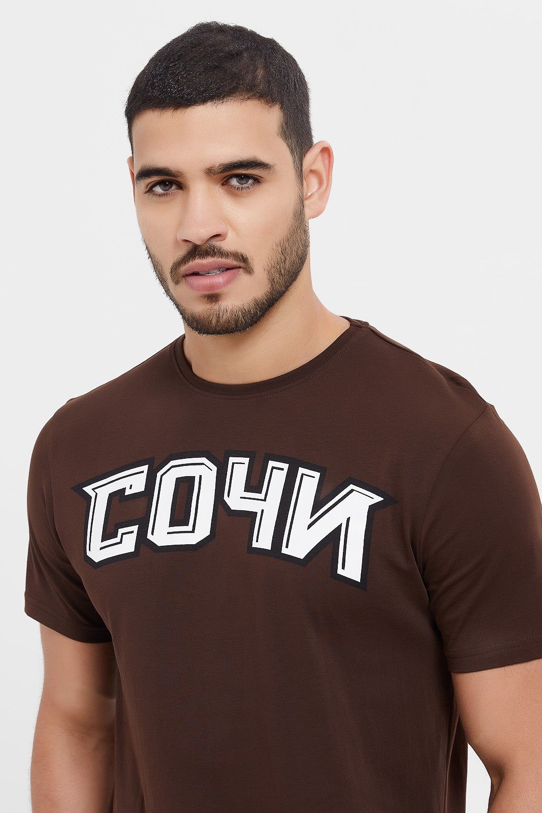 Men Brown Graphic T-Shirt sold by Redtag product image thumbnail 4