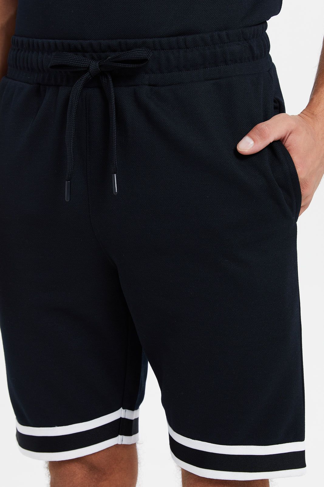 Men Navy Jacquard Lounge Short sold by Redtag product image thumbnail 4