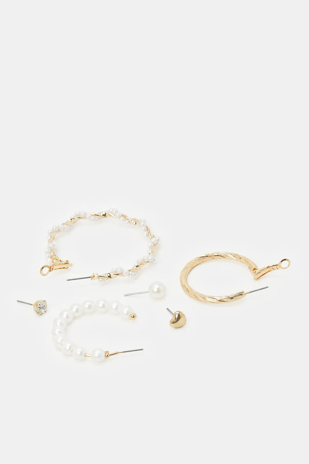 Women Assorted Embellished Earrings Set (6 Pairs) sold by Redtag product image thumbnail 2