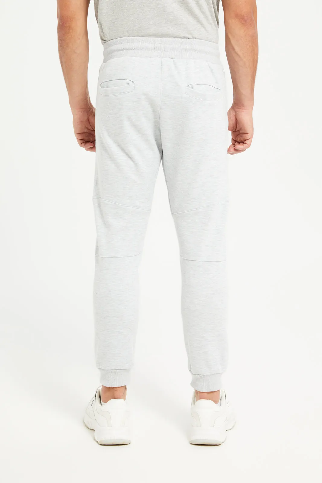 Men Grey Plain Active Track Pants sold by Redtag product image thumbnail 4