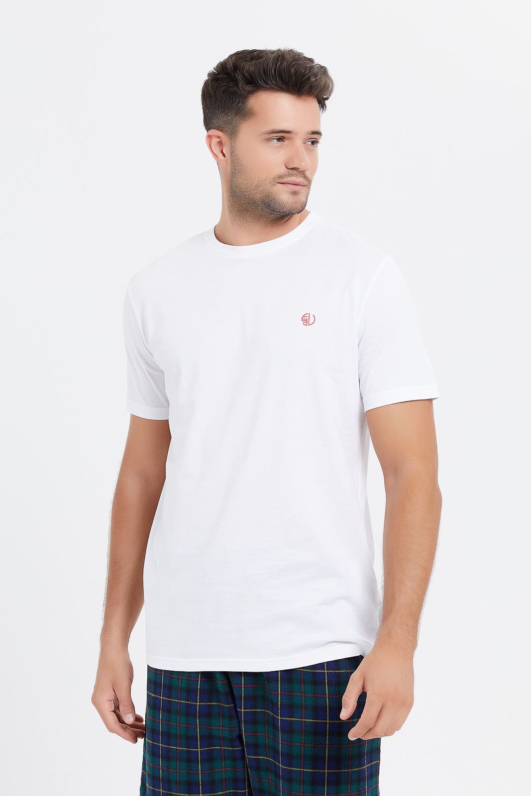 Men White And Green Pyjama Set (2 Piece) sold by Redtag product image thumbnail 2