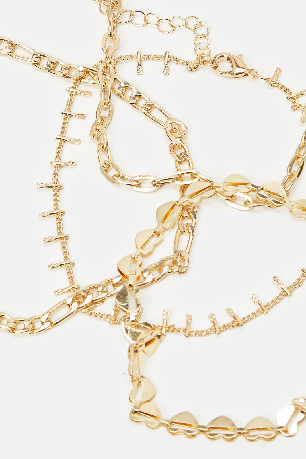 Women Gold Embellished Anklets Set (4 Piece) sold by Redtag product image thumbnail 3