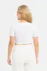 Woman White Crop Top sold by Redtag